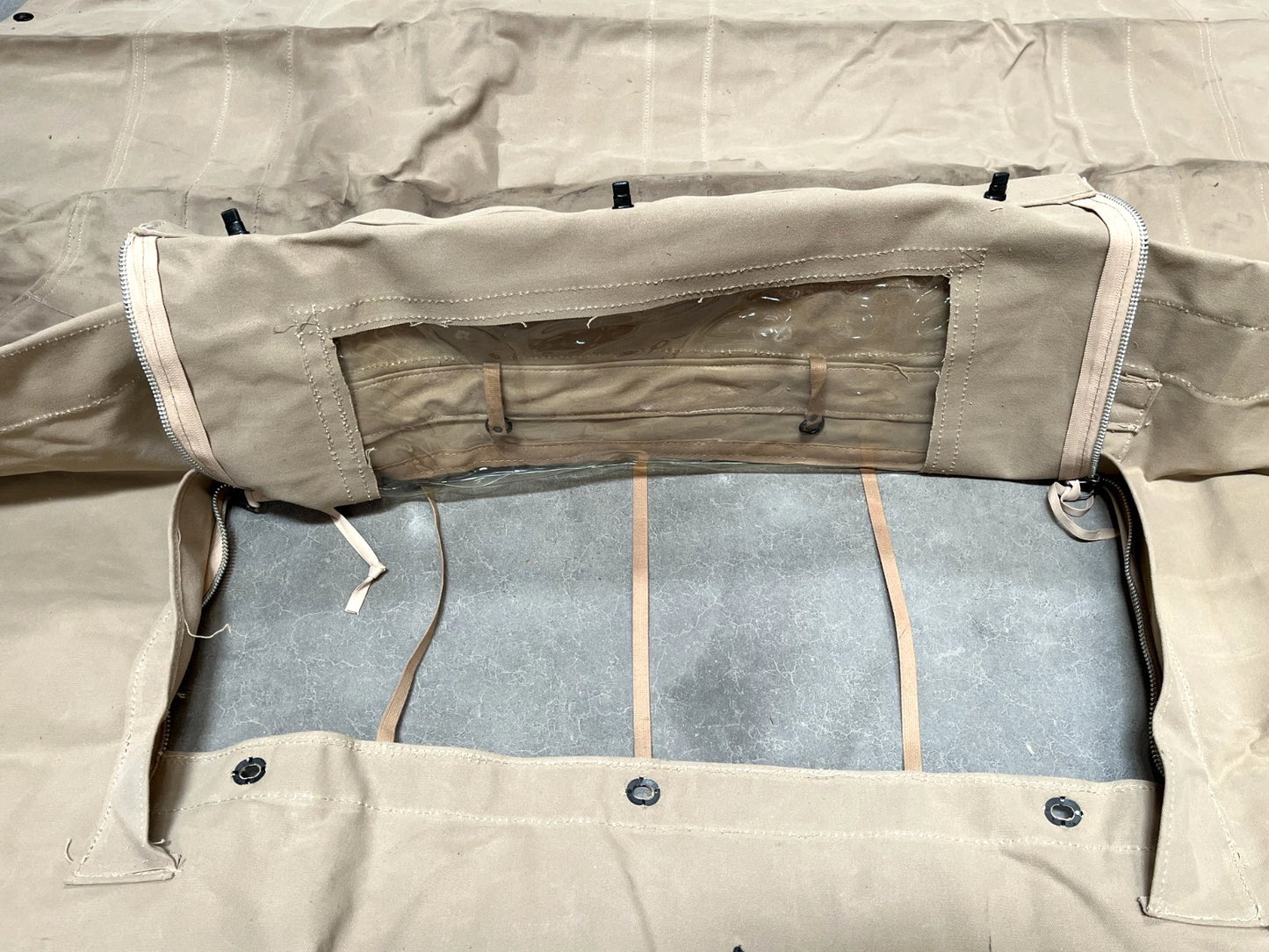 M35A2 2.5 TON TAN CANVAS CAB COVER 12300649 2540-01-155-0104