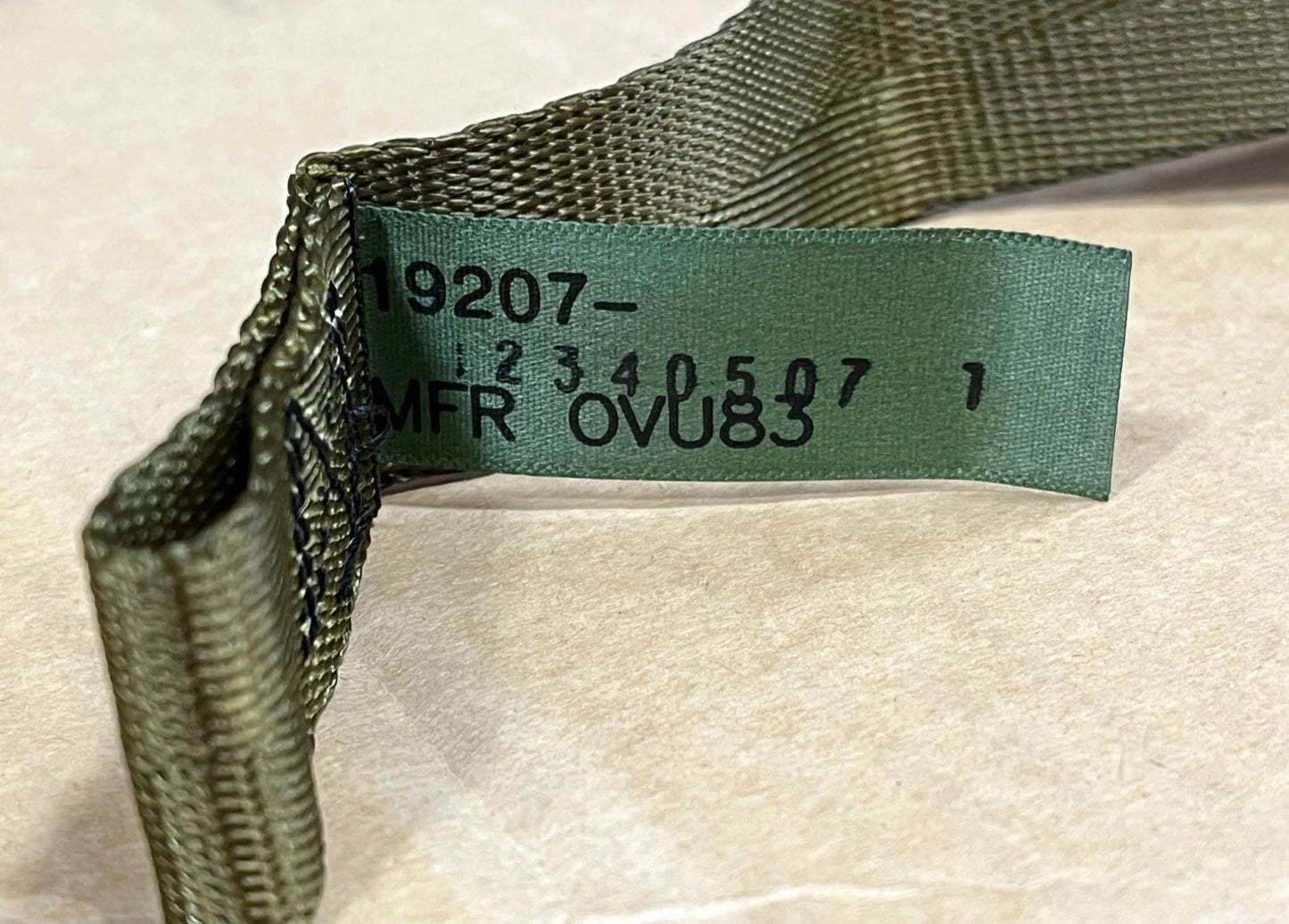 M998 HMMWV HUMVEE OD GREEN STORAGE RACK STRAP WEBBING 5340-01-254-7191 45410-10