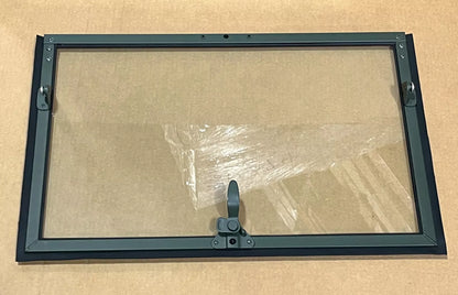 M35A2 DODGE M37 M43 INNER COMPLETE WINDSHIELD FRAME KIT WITH HINGES AND SEALS FOR 2.5 AND 5 TON