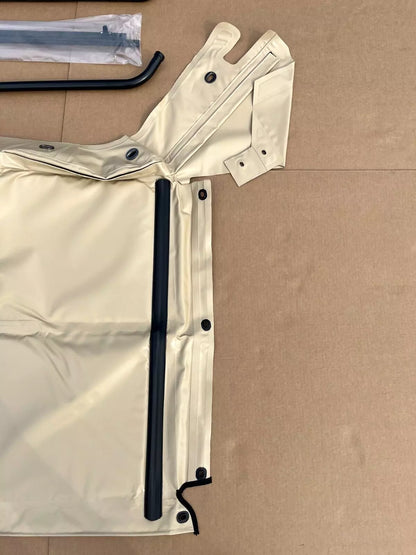 M998 HMMWV HUMVEE 2 MAN TAN SOFT TOP KIT 2 DOOR SET CURTAIN BOW RAIL HARDWARE