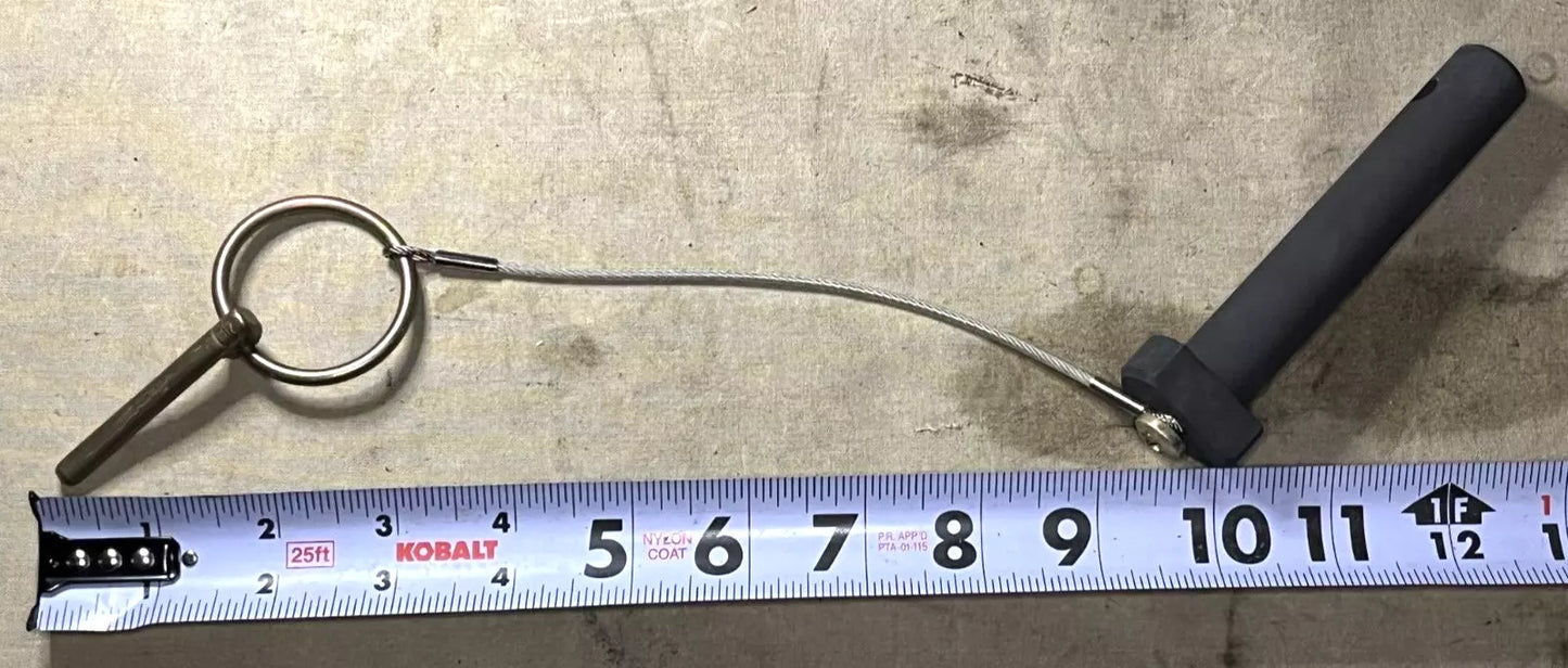MILITARY TOW BAR PIN ASSEMBLY 3/4 INCH HMMWV M35 HEAVY DUTY PIN 7551077
