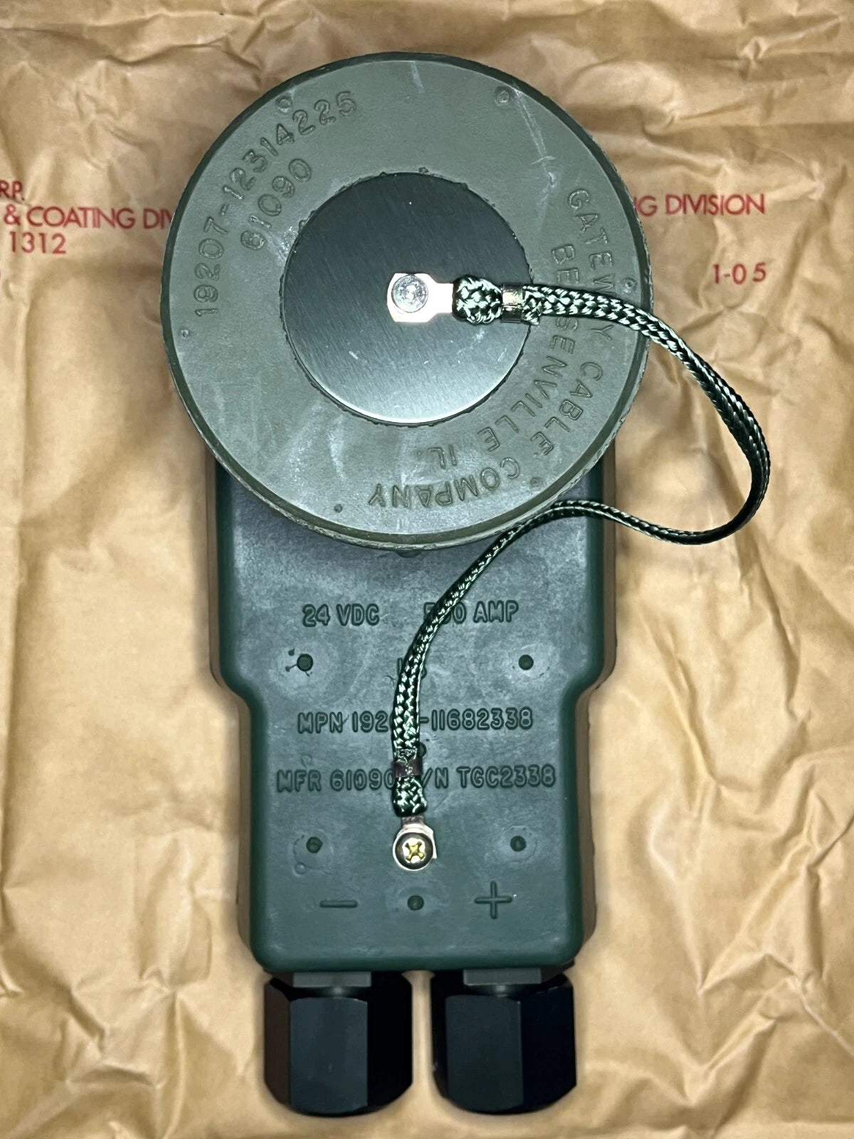 NEW HUMVEE M35A2 M998 M151 NATO JUMPER SLAVE CABLE PLUG MILITARY TRUCK 11682338