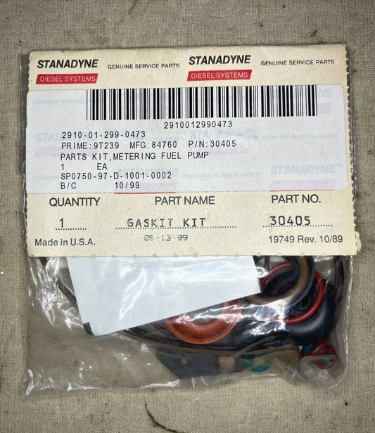 STANADYNE 30405 6.2L FUEL INJECTOR PUMP GASKET KIT HUMVEE HMMWV 2910-01-299-0473