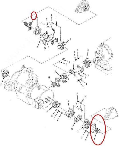 M548, M548A1 CARGO 6-TON CARRIER 8756585 UNIVERSAL JOINT YOKE 2520-00-679-9247