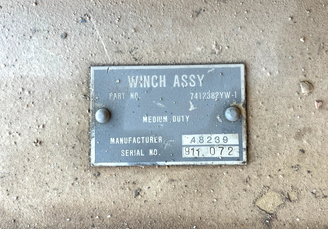 M939 A1 A2 5 TON FRONT WINCH (NO CABLE) 2520-01-082-2644 7412382-1