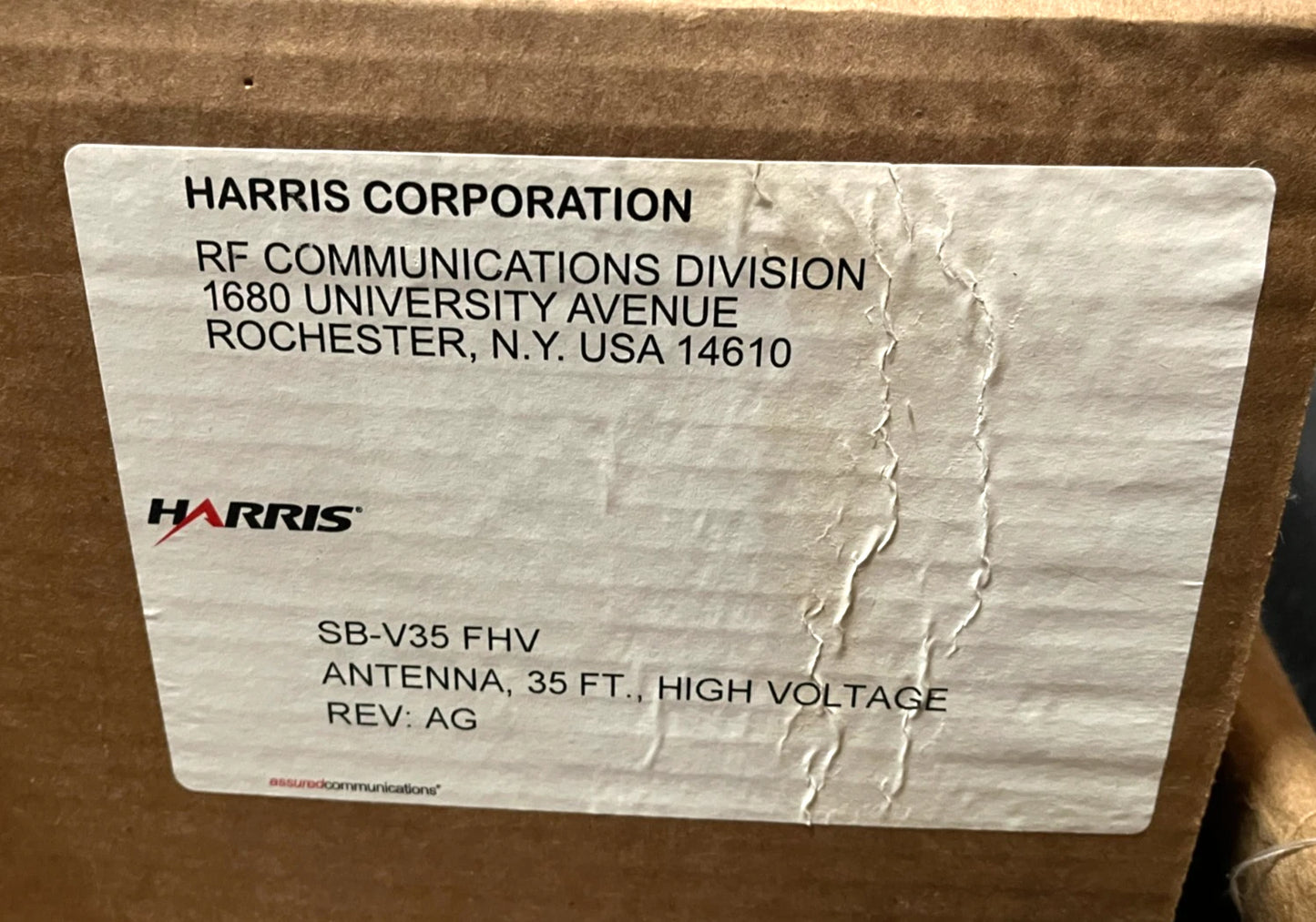 HARRIS HEAVY DUTY 35FT LOCKING HIGH VOLT ANTENNA KIT SB-V35FHV 5985-01-541-8880