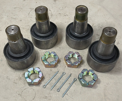 (4) M809 M939 MILITARY 5 TON TORQUE ROD END KIT WITH END NUTS & COTTER PINS