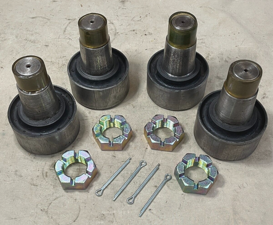 (4) M809 M939 MILITARY 5 TON TORQUE ROD END KIT WITH END NUTS & COTTER PINS