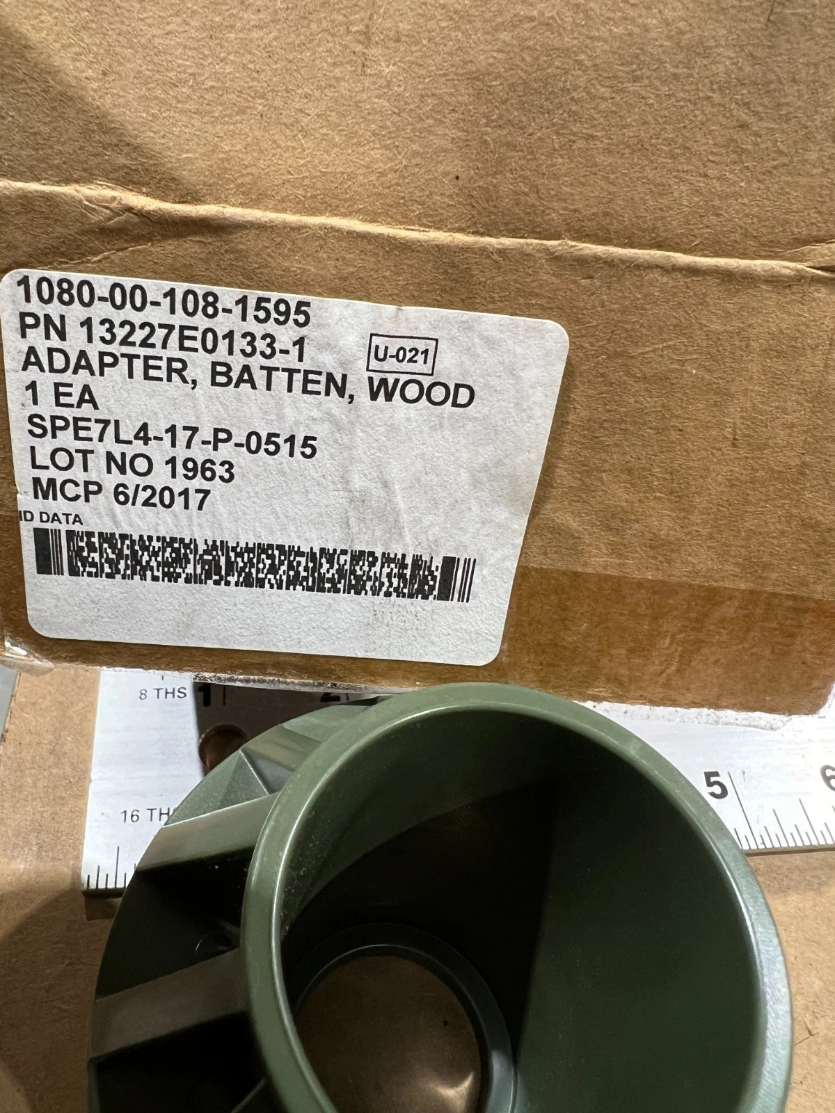 USGI MILITARY 13227E0133-1 WOODLAND/DESERT BATTEN ADAPTER ABWD 1080-00-108-1595