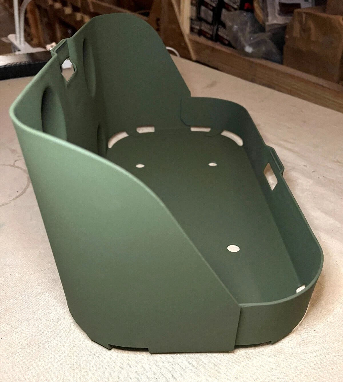 NEW M151 FUEL CAN MOUNTING BRACKET W/STRAP 6566675, 13211E4921, 2590-00-473-6331