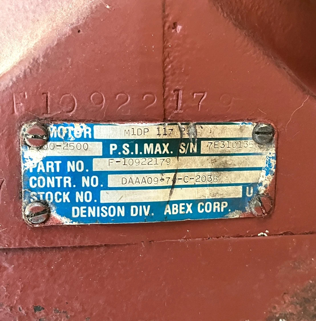 BRADEN 45K HYDRAULIC WINCH M911 LH MOTOR READY TO INSTALL 2590-01-063-5385