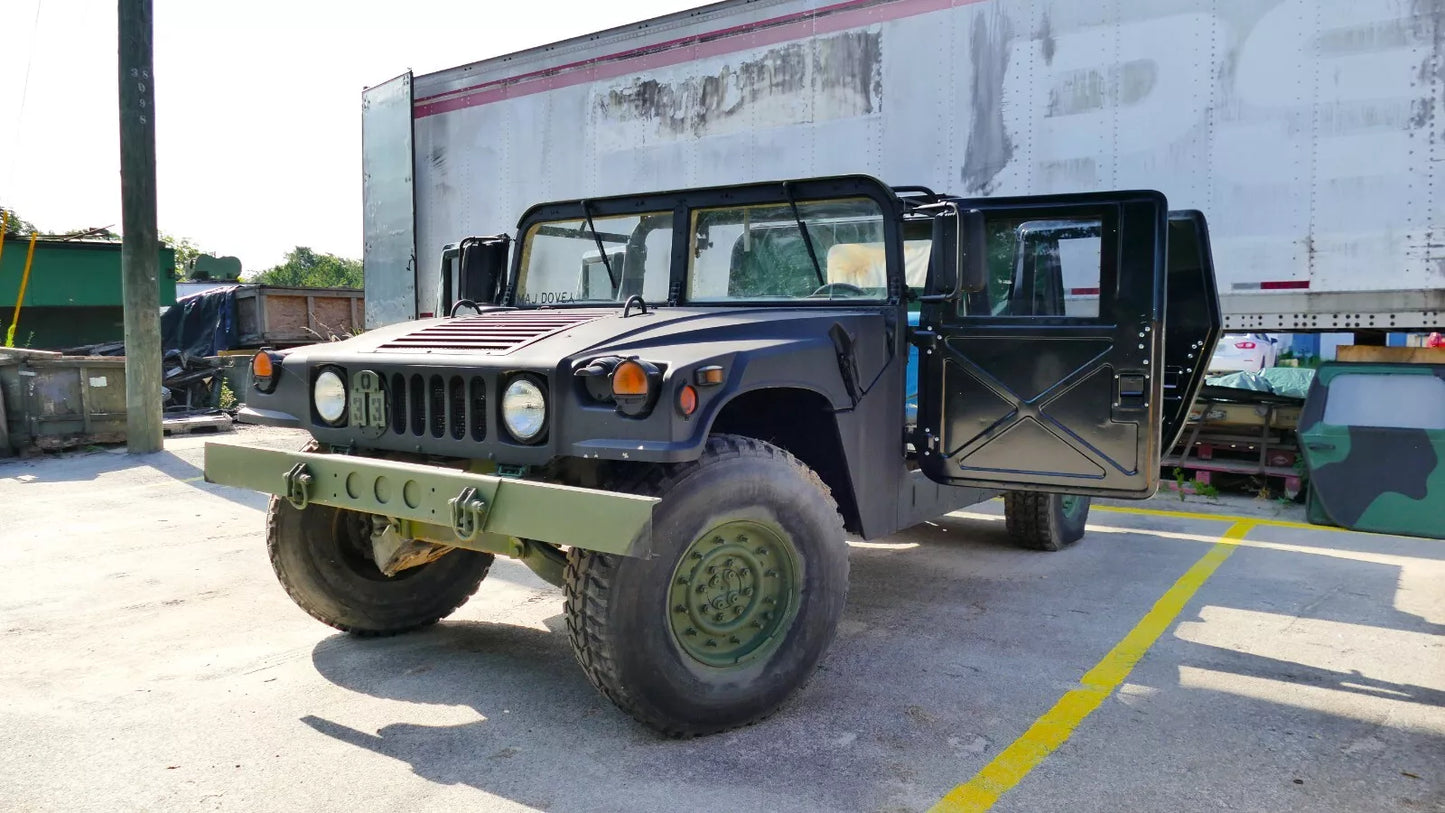 NEW STEEL HUMVEE HMMWV HUMMER H1 M998 X DOOR SET M1114 M1123 ETC FITS ALL HMMWV