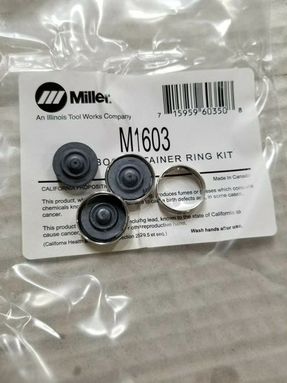 MILLER M1603 KIT, INCLUDES 3-VALVE BOOT 3-RETAINER RING (REPLACES 058262)