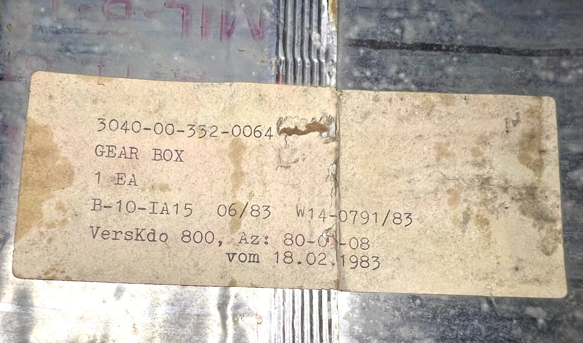 M48A5/M60A1 GEARSHAFT,MULTIPLE GEARS 7972957/ 3040-00-332-0064