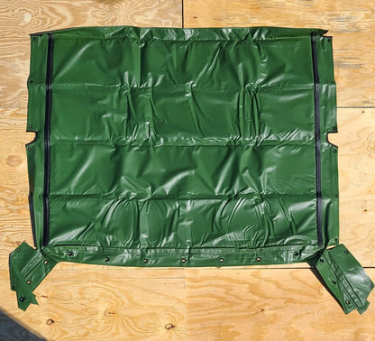 NEW HMMWV 4 MAN GREEN SOFT TOP ROOF M998 M1123 M1165 M1114 ETC HUMVEE 12340676