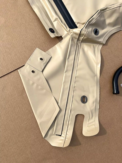 M998 HMMWV HUMVEE 2 MAN TAN SOFT TOP KIT 2 DOOR SET CURTAIN BOW RAIL HARDWARE