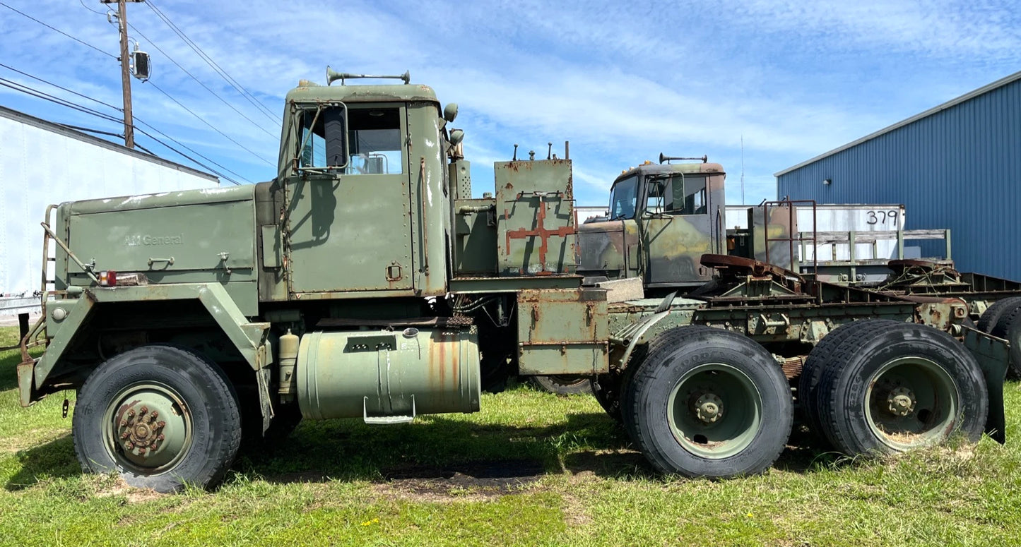 1979 M916 20 TON 6X6 TRACTOR TRUCK FIFTH WHEEL WINCH WITH 9,000 MILES AS-IS