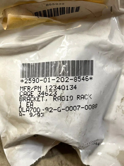 US ARMY RADIO RACK BRACKET 12340134 5588099 2590-01-202-8546