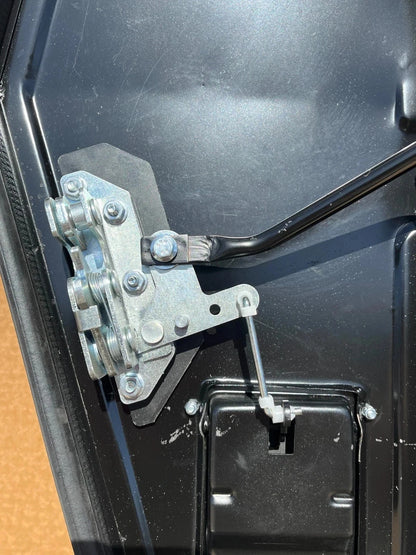 NEW BLACK METAL HMMWV HUMVEE DRIVER AND PASSENGER FRONT DOOR LH & RH X DOOR SET 2510-01-257-3903 / 2510-01-254-1500