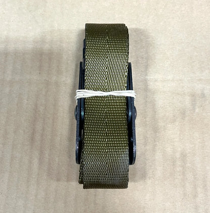 (4) M998 HMMWV HUMVEE STRAP OD GREEN WEBBING STRAP, WEBBING STORAGE RACK MILITARY STRAP