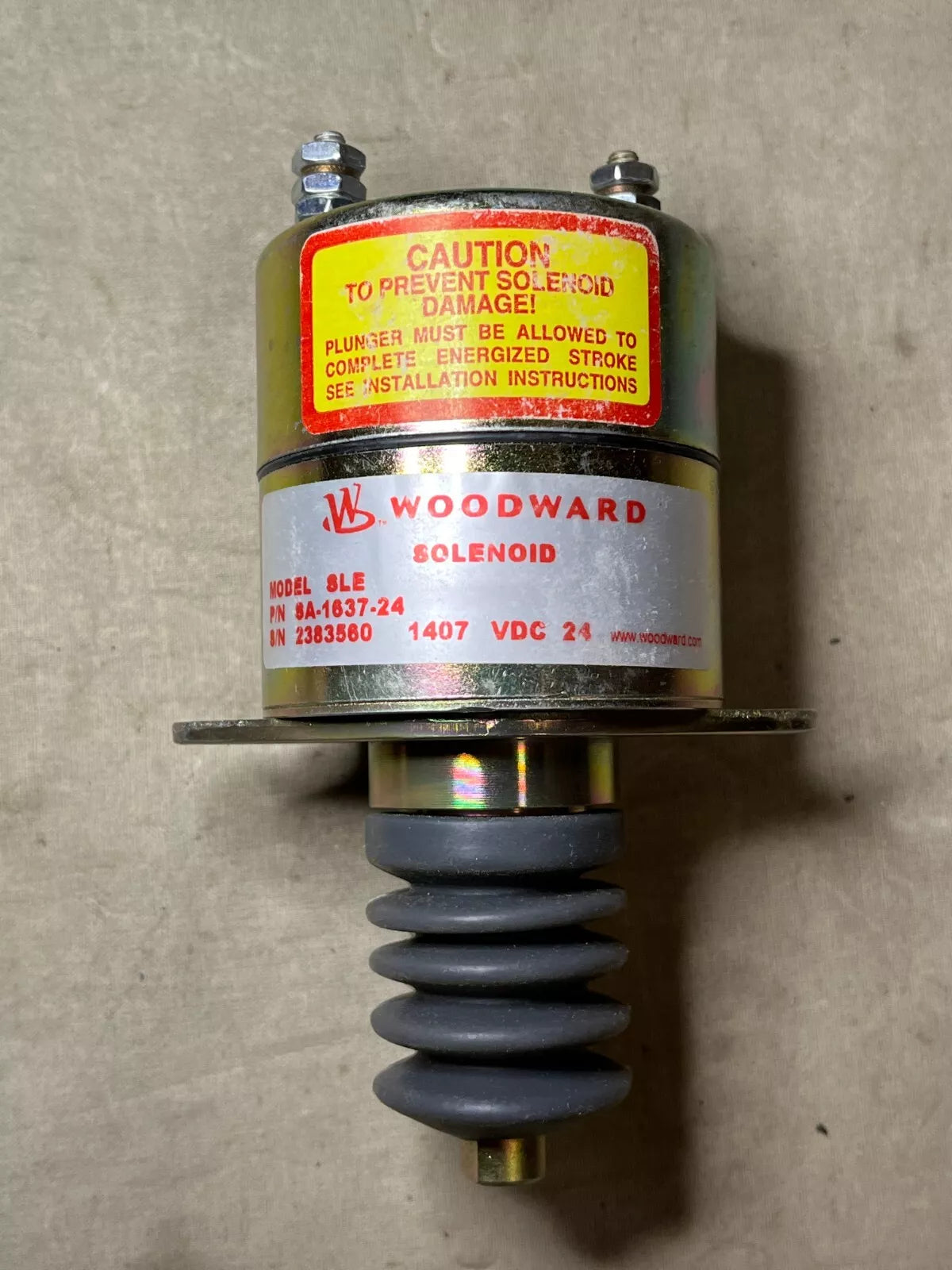 MEP002A-MEP003A 24v Fuel Stop/Shutoff Solenoid (Onan 307-1101; Woodward SA-16 5945-01-048-9774