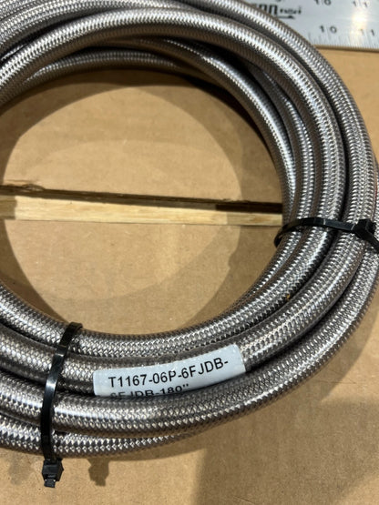 AIRCRAFT HAWKEYE E-2C T1167-06P-6FJDB NONMETALLIC HOSE ASSEMBLY 4720-01-573-9872 4720015739872