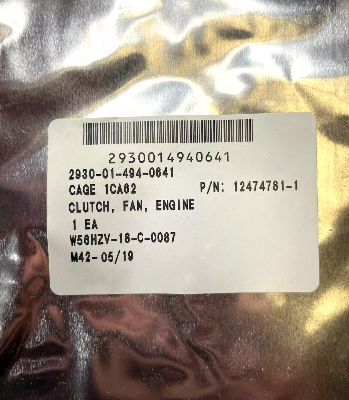 NEW SEPAC M113 A3 SERIES CARRIER ENGINE FAN CLUTCH 12474781-1 2930-01-494-0641