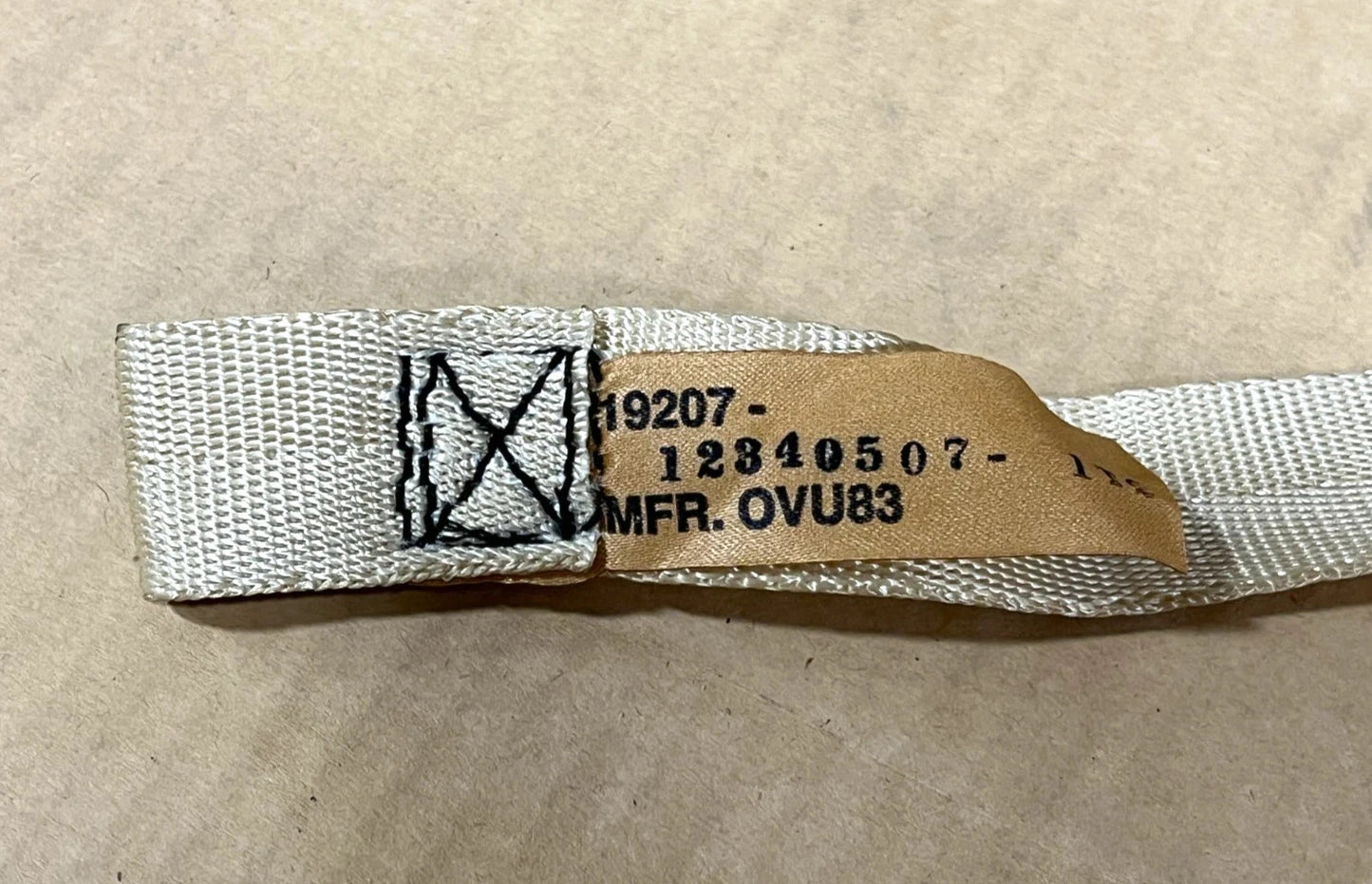 (4) M998 HMMWV HUMVEE TAN STRAP WEBBING STRAP, WEBBING STORAGE RACK MILITARY