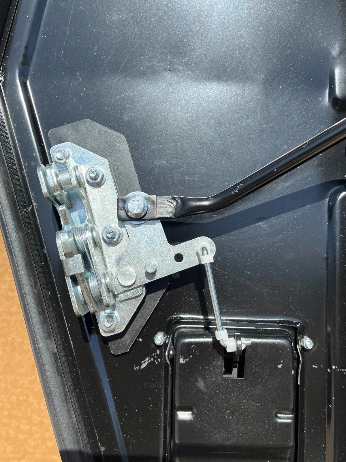 NEW BLACK METAL HMMWV HUMVEE DRIVER AND PASSENGER REAR DOOR LH & RH X DOOR SET 2510-01-257-3904 / 2510-01-254-1501