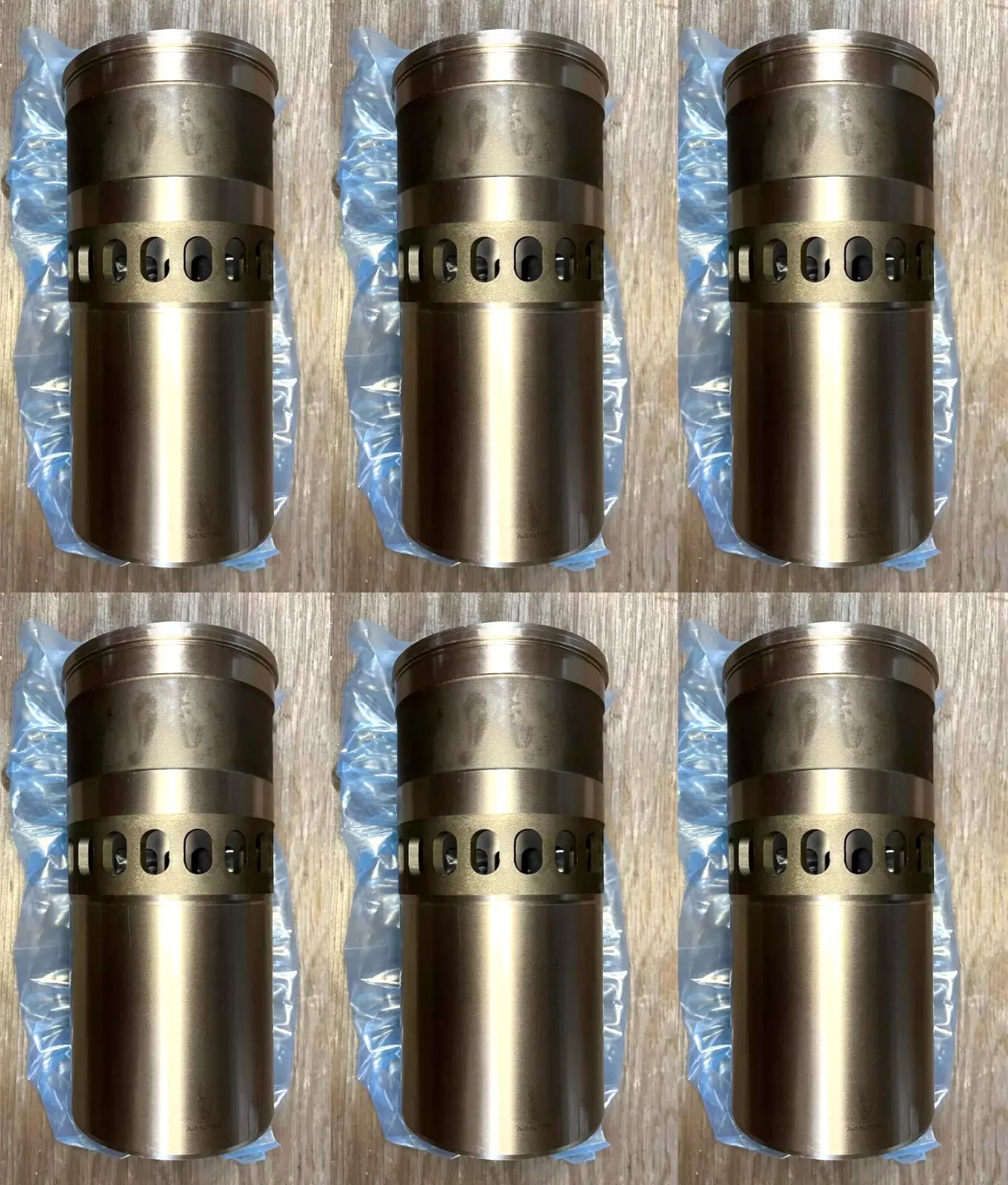 6 COUNT DETROIT DIESEL ENGINE 8V92 A-5107176 PISTON CYLINDER SLEEVE OSHKOSH HEMTT M1070