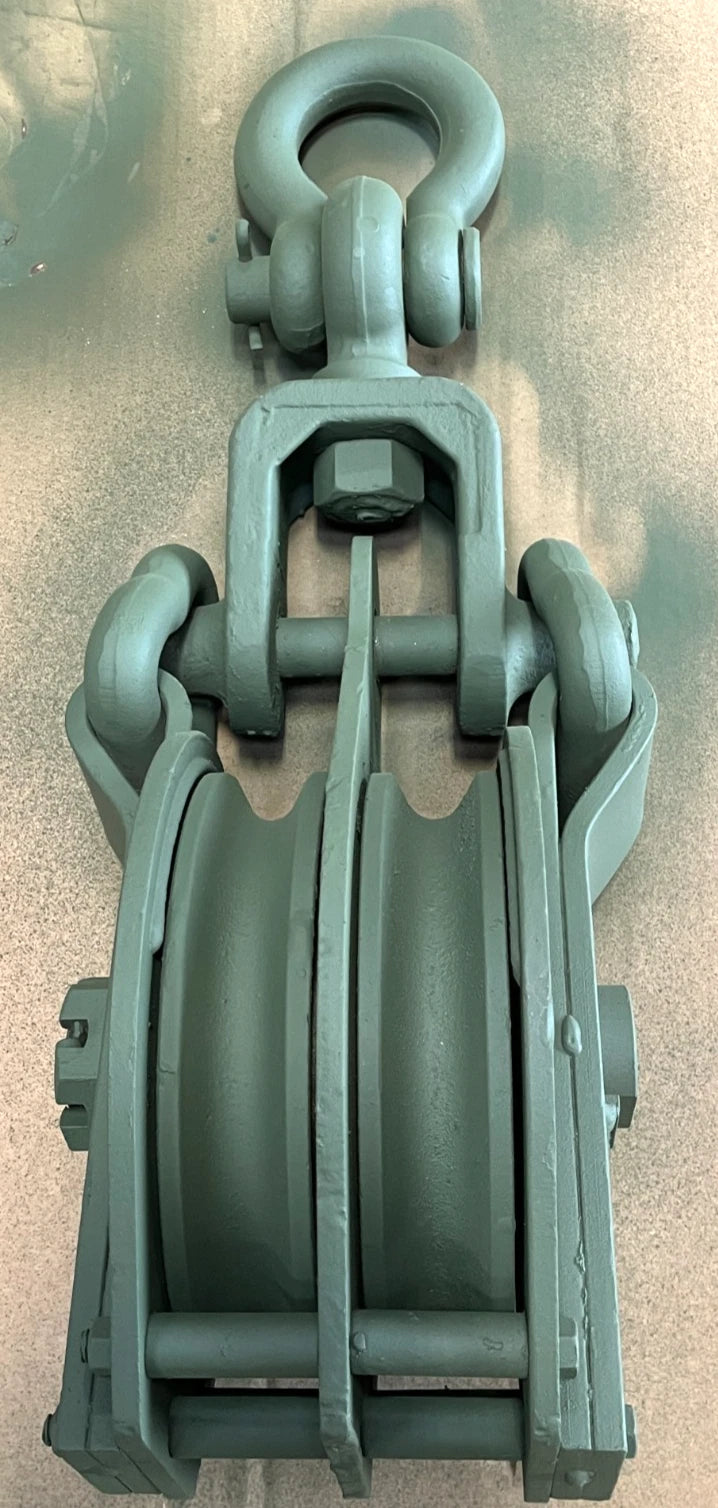 5/8 X 8 INCH DOUBLE SHEAVE SNATCH BLOCK 50,000 Pound Capacity 10884778