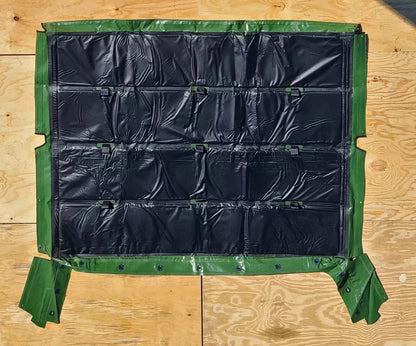 HMMWV 4 MAN SOFT TOP KIT GREEN M998 C-Pillar/Bows/Rails/Hardware - (NO DOORS)