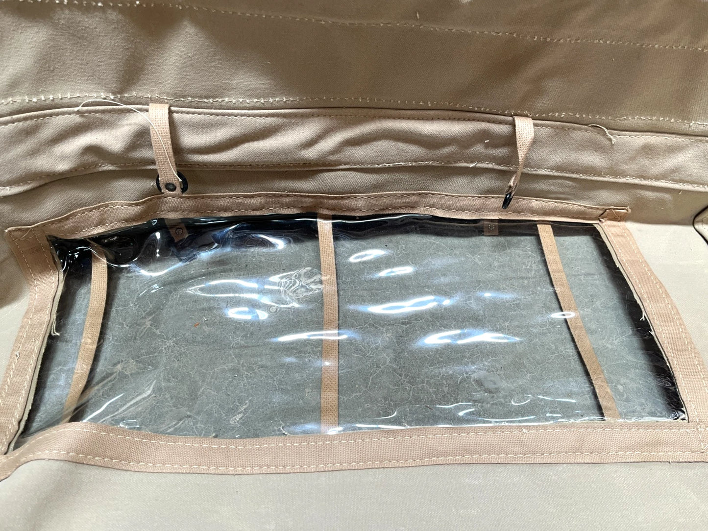 M35A2 2.5 TON TAN CANVAS CAB COVER 12300649 2540-01-155-0104