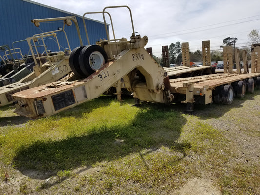 M1000 70 Ton Trailer,  Self Contained Hydraulic System Air Brake  Folding Ramps