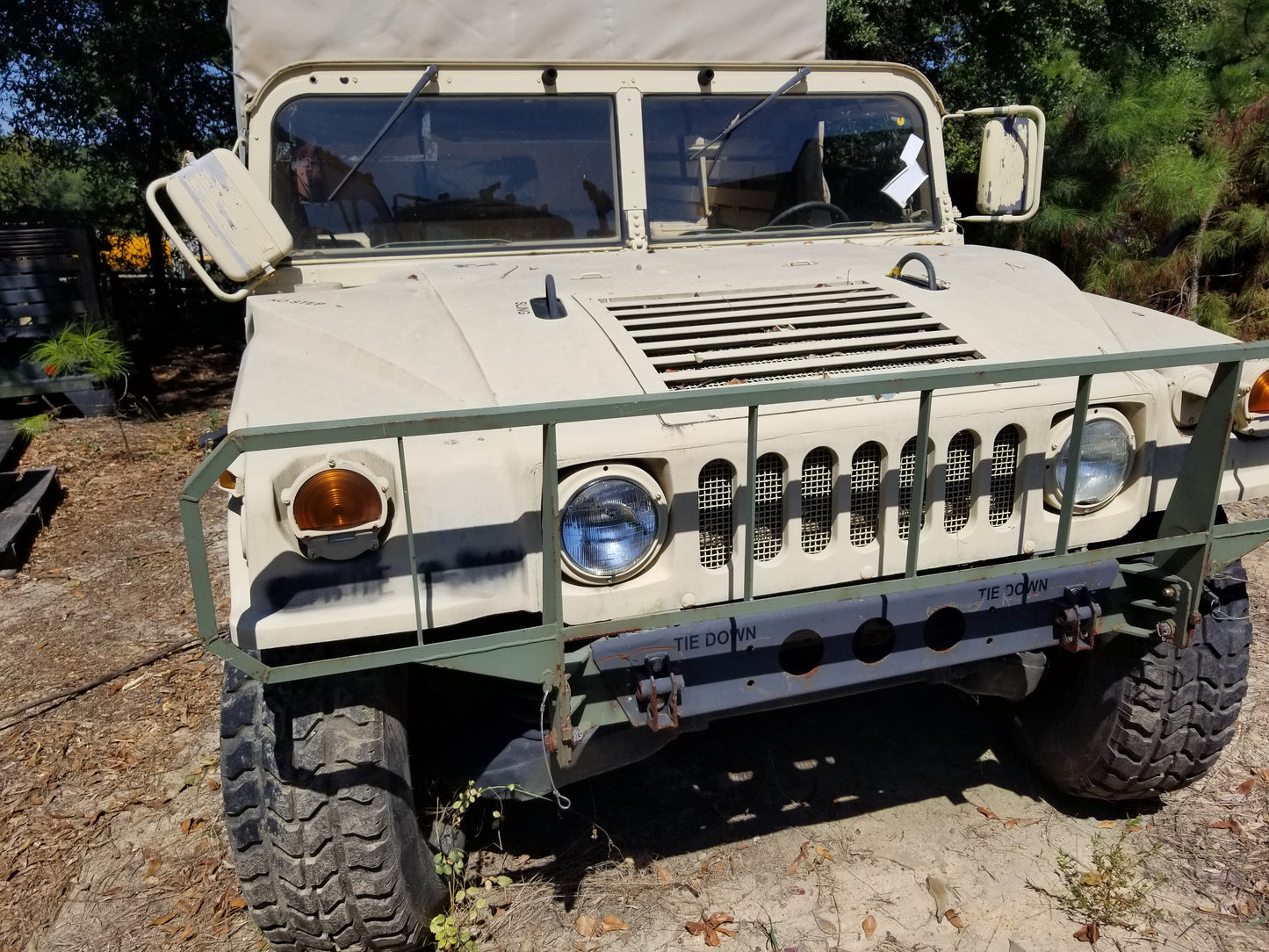 Humvee M998 The 1986 2 door M998  with brush guard is a 6.5L with 10,486 Miles