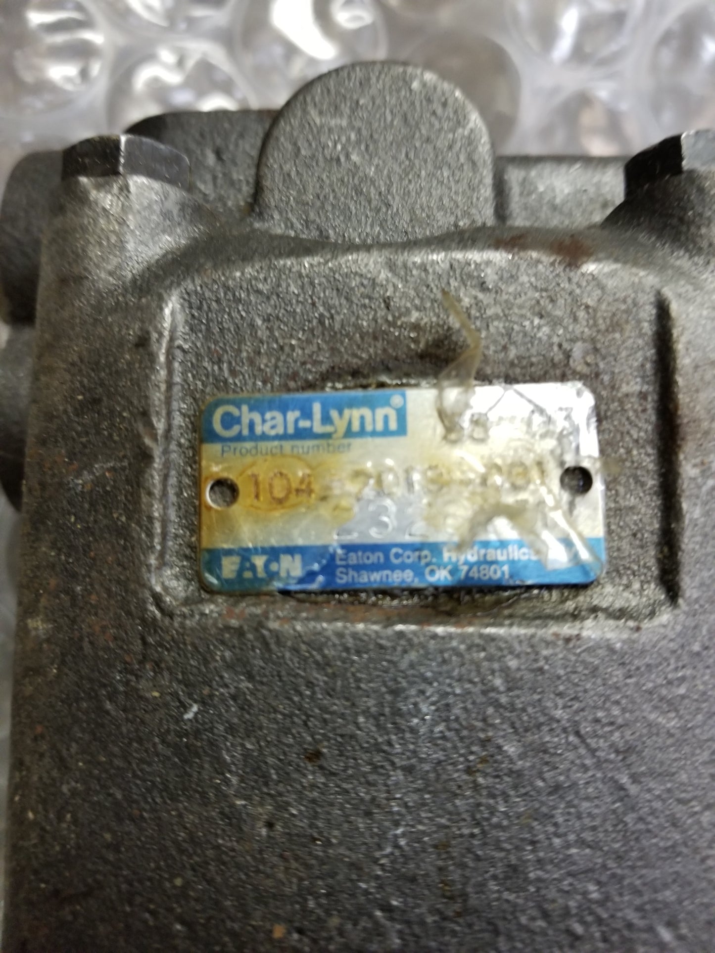 Eaton Char Lynn Pump Hydraulic 104-2019-081 7200A0001-01	 86VP003601