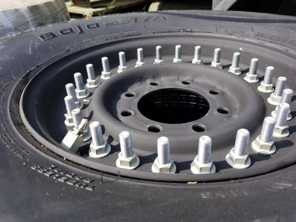 NEW HMMWV Humvee Hummer H1 M998 24 Bolt Tire and Wheel Assembly  37x12.50R16.5LT