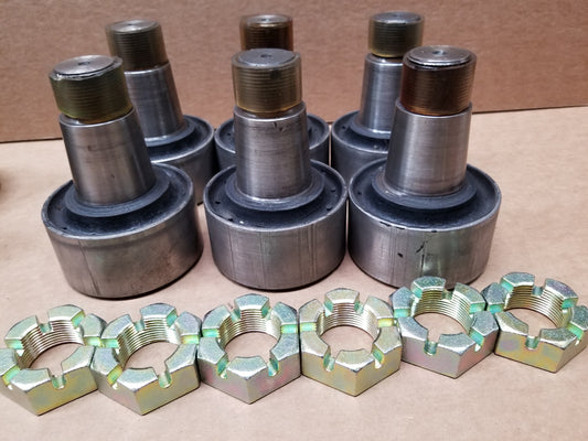 SET OF 6 M809 5 TON M939 TORQUE ROD END WITH NUT M800 Series