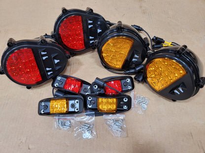 Black LED CONVERSION KIT HMMWV M998 Humvee Red, Amber, Side Marker Led Light M35