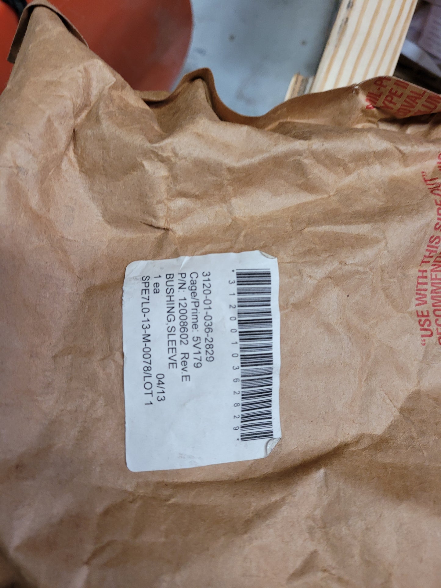 m198 bushing sleeve  12008602 3120-01-036-2829