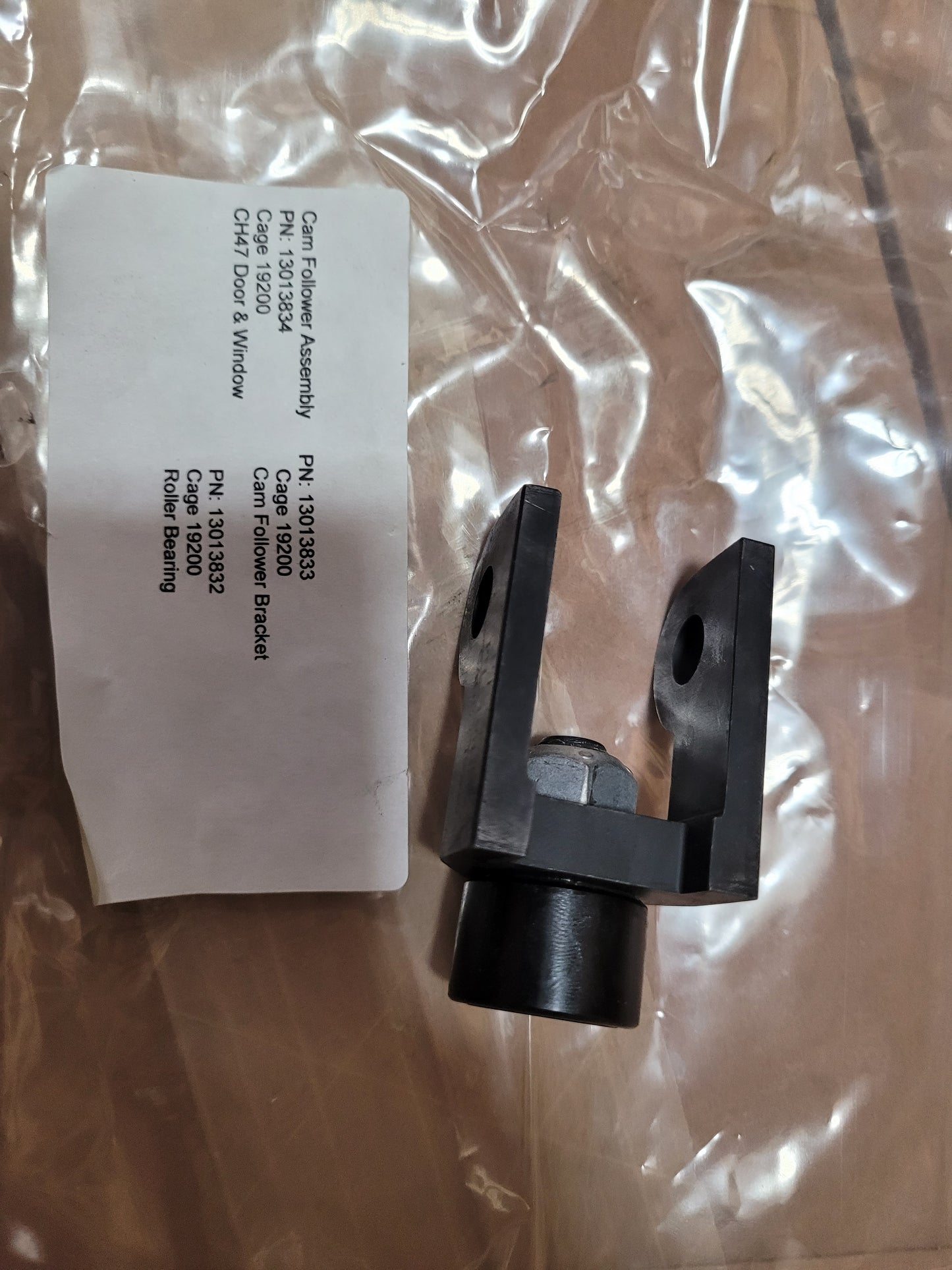 13013833 CAM FOLLOWER ASSEMBLY M24 5340-01-556-2819	 13013834  CH-47 DOOR WINDOW