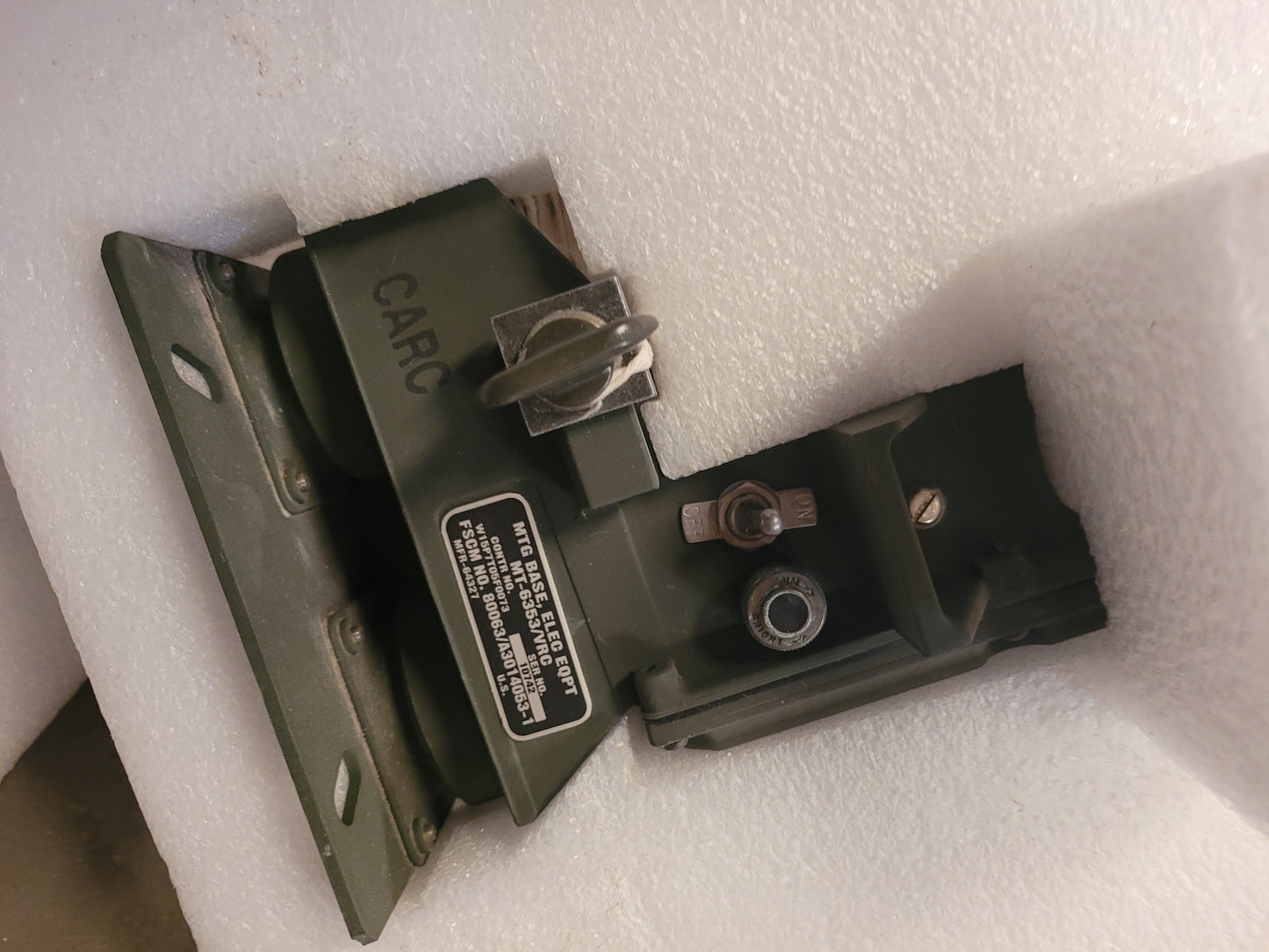 5975-01-235-1962	 MT-6353VRC	MOUNTING BASE A3014053-1 MRAP M-ATV