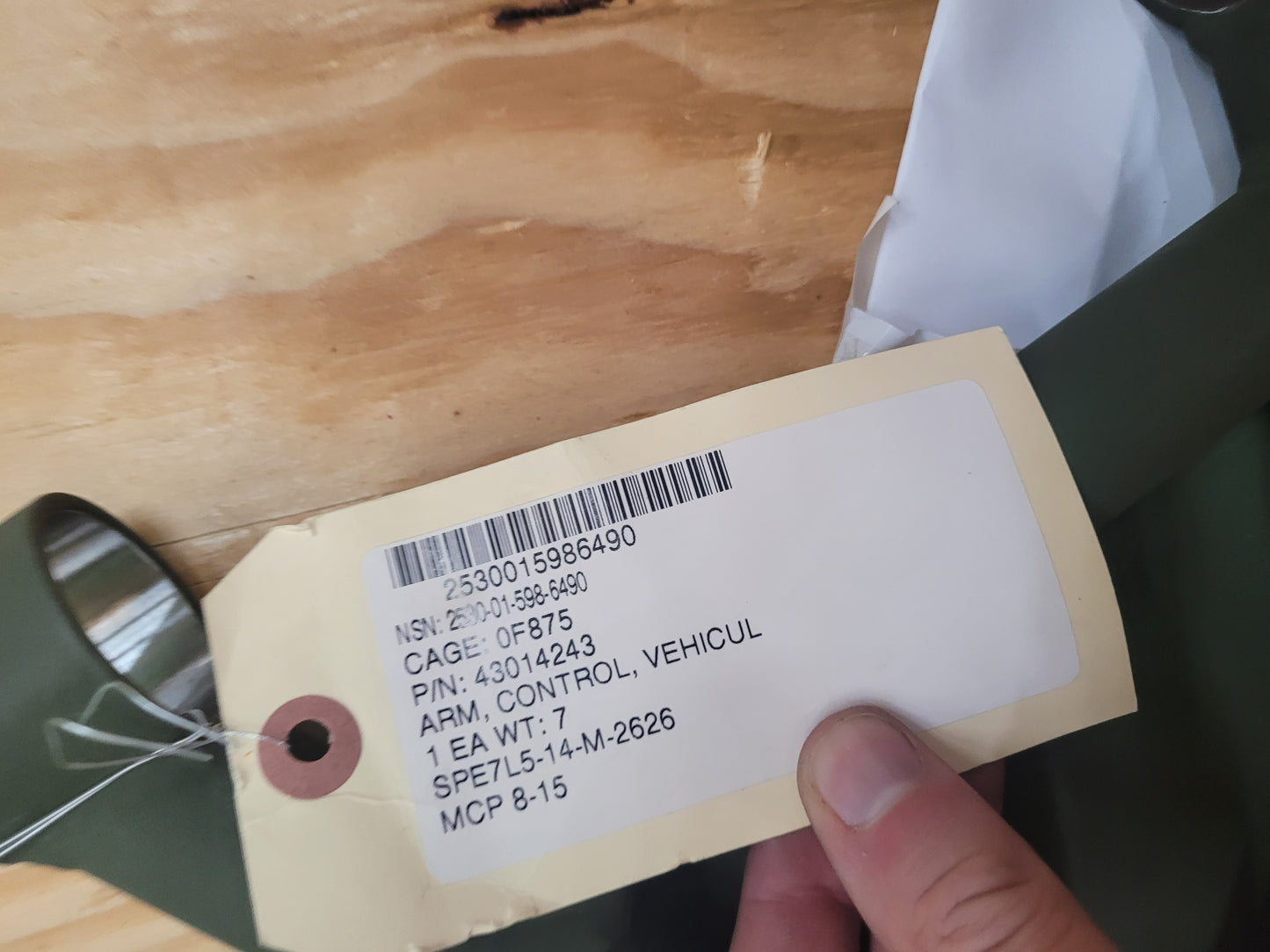 M1161 M1163 ARM CONTROL  CONTROL ARM 43014243 GROWLER