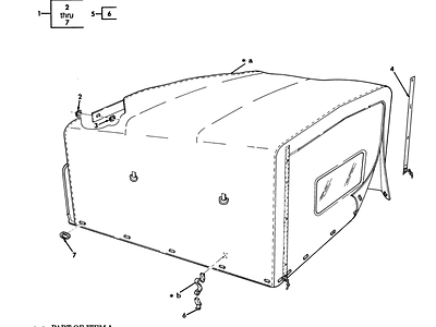 RARE HMMWV M998 ARCTIC 2-MAN SOFT TOP CARGO COVER Humvee White