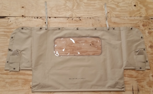 NEW HMMWV M998 4 Man TAN Soft Top REAR CURTAIN Humvee 12342475-1