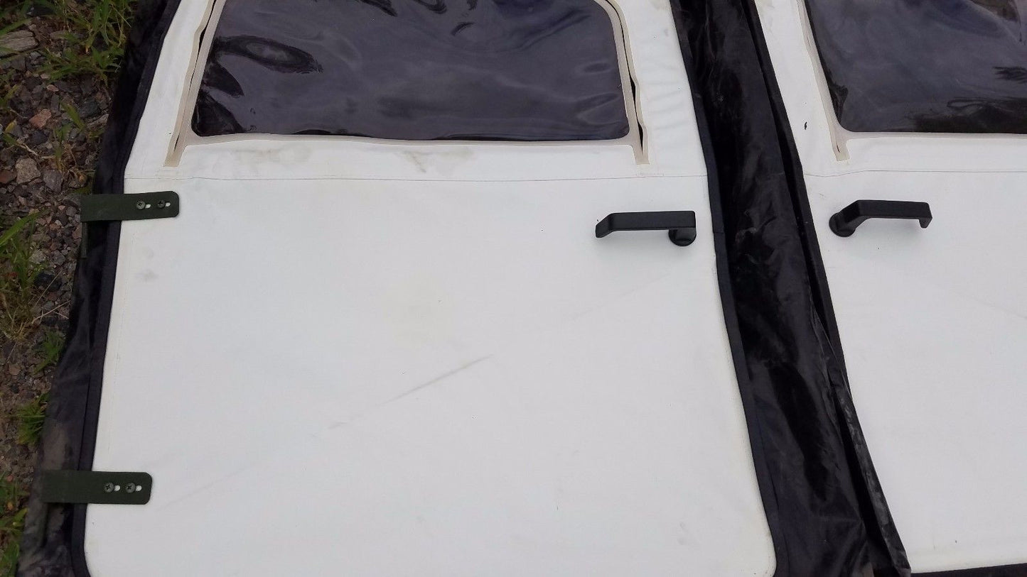 NEW M998 HMMWV Humvee FRONT DOORS SET ARCTIC WHITE 12340231-1