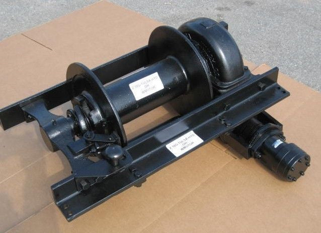TULSA HYDRAULIC WINCH ASSY 18G, 20,000 POUNDS HEAVY DUTY MILITARY TRUCK PARTS