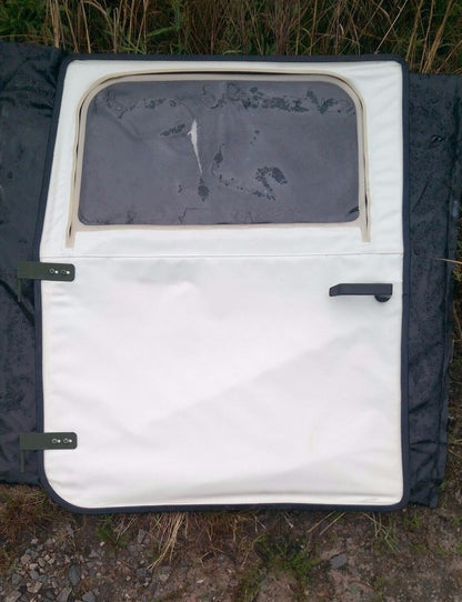 NEW M998 HMMWV Humvee FRONT DRIVER SIDE DOOR Soft Top Arctic WHITE 12340231-1