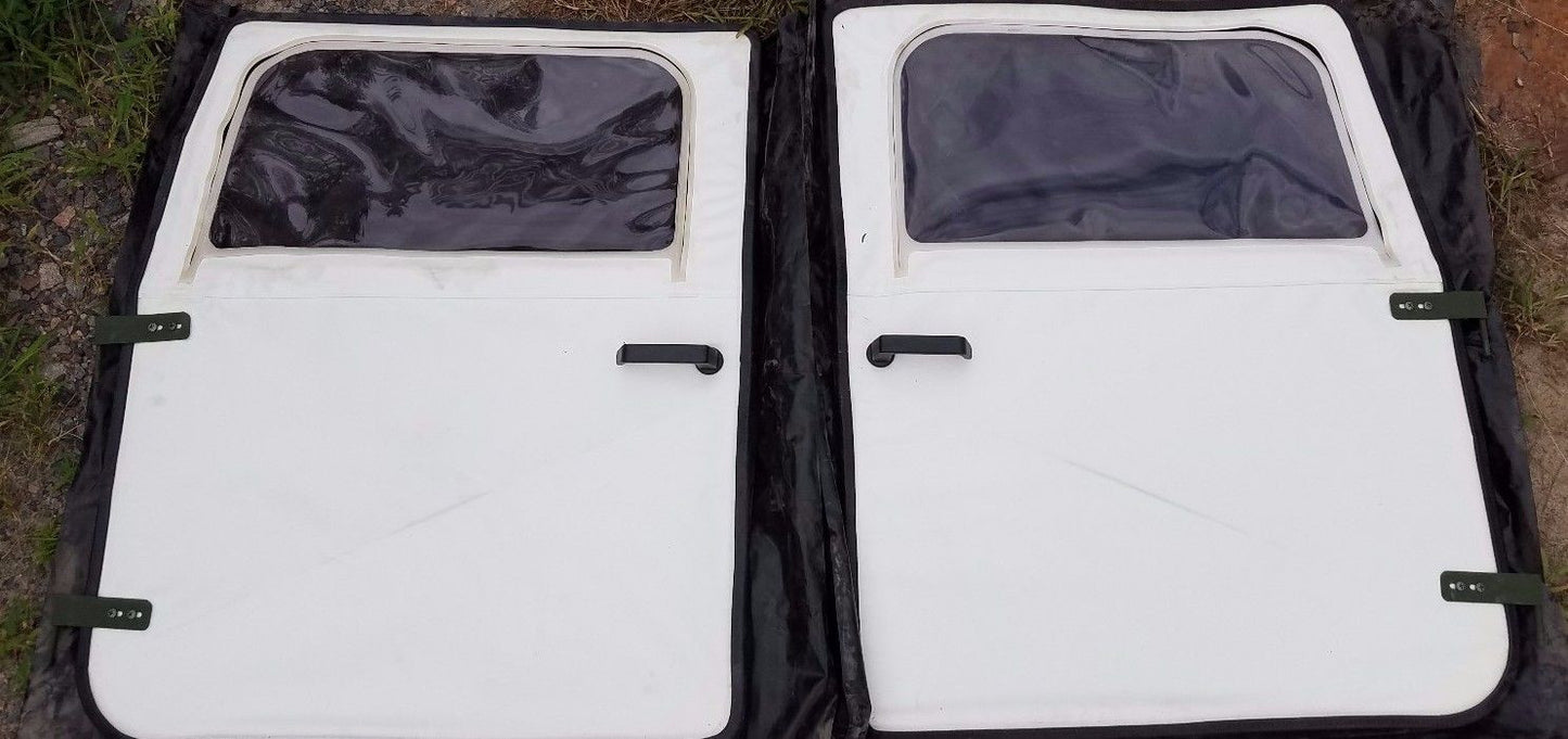 NEW M998 HMMWV Humvee FRONT DOORS SET ARCTIC WHITE 12340231-1