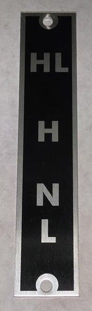 M998 HMMWV SHIFTER PLATE 9905-01-207-6304 12338433 5583355